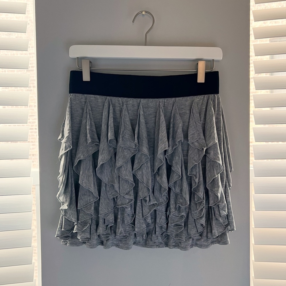 SFERA Cascading Ruffle Mini Skirt, NWT
